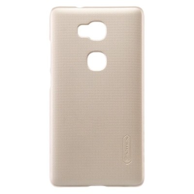 Huawei Honor 5X Nillkin Frosted Shield auksinis plastikinis dėklas + apsauginė ekrano plėvelė / Priedai.lt