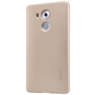 Huawei Mate 8 Nillkin Frosted Shield auksinis plastikinis dėklas + apsauginė ekrano plėvelė / Priedai.lt
