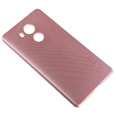 Huawei Mate 8 Nillkin Frosted Shield rožinis plastikinis dėklas + apsauginė ekrano plėvelė / Priedai.lt