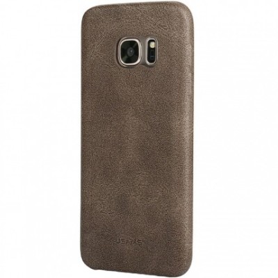 „USAMS“ Slim Leather Samsung Galaxy S7 G930F brūns ādas apvalks / Vacins.lv