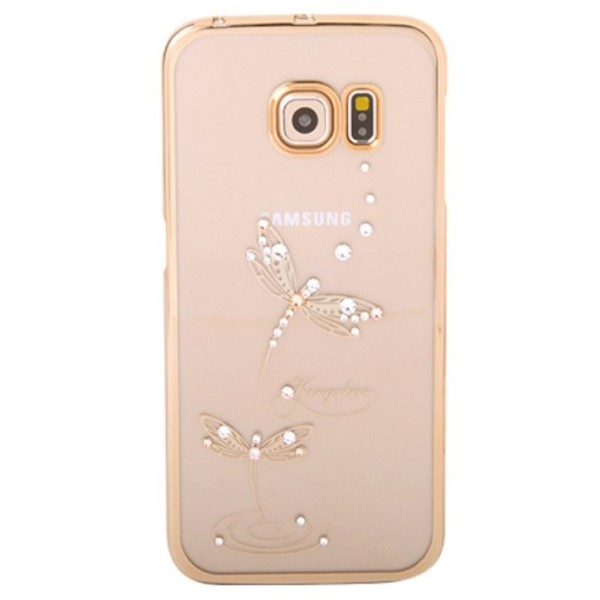 „Kingxbar“ Dragonfly Swarovski apvalks - zelta (Galaxy S6 Edge)