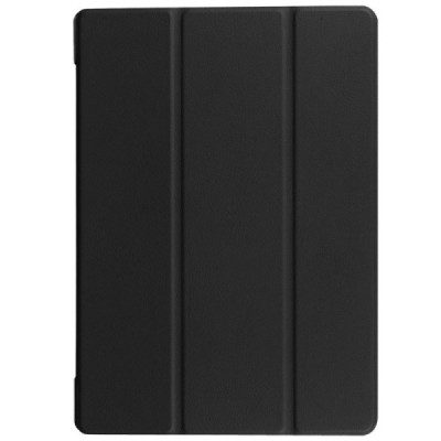 Lenovo Tab2 A10-30 10 atverčiamas juodas odinis dėklas (sulankstomas) / Priedai.lt
