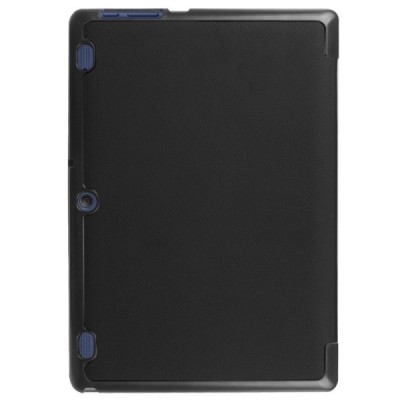 Lenovo Tab2 A10-30 10 atverčiamas juodas odinis dėklas (sulankstomas) / Priedai.lt