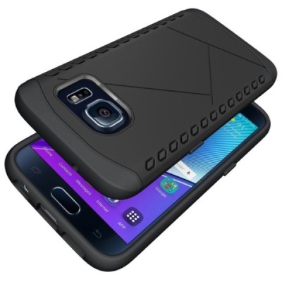 Samsung Galaxy S7 G930 pastiprinātas aizsardzības melns apvalks / Vacins.lv