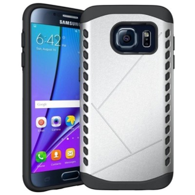 Samsung Galaxy S7 G930 pastiprinātas aizsardzības sudrabs apvalks / Vacins.lv