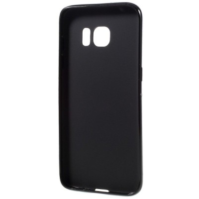 Samsung Galaxy S7 edge G935 cieta silikona (TPU) melns apvalks / vacins.lv
