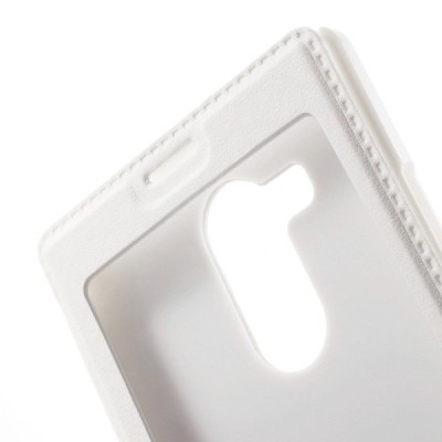 Huawei Mate 8 (Huawei Ascend Mate8) melns atvēramais „Smart Window“ ādas maciņš / Vacins.lv
