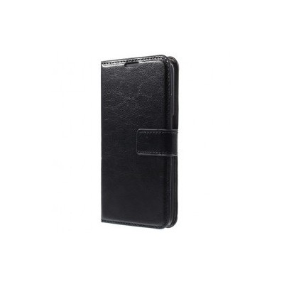Samsung Galaxy A5 2016 (A510F) atverčiamas juodas odinis dėklas - piniginė / Priedai.lt