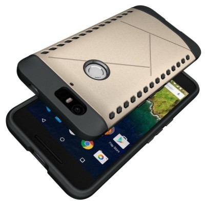 Huawei Nexus 6P pastiprinātas aizsardzības zelta apvalks / Vacins.lv