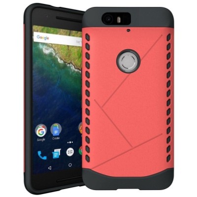 Huawei Nexus 6P pastiprinātas aizsardzības sarkans apvalks / Vacins.lv