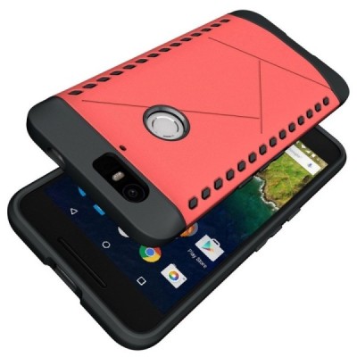 Huawei Nexus 6P pastiprinātas aizsardzības sarkans apvalks / Vacins.lv