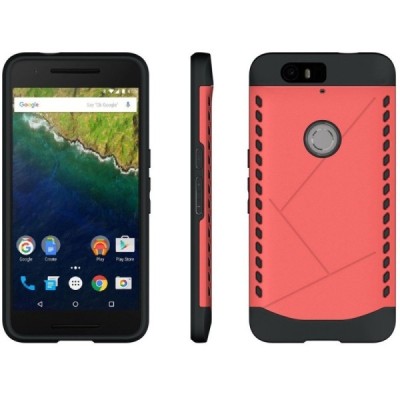 Huawei Nexus 6P pastiprinātas aizsardzības sarkans apvalks / Vacins.lv