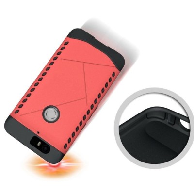 Huawei Nexus 6P pastiprinātas aizsardzības sarkans apvalks / Vacins.lv