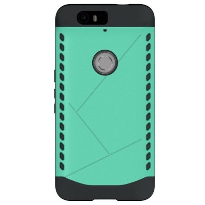 Sustiprintos apsaugos Samsung Huawei Nexus 6P mėtinis kieto silikono (TPU) ir plastiko dėklas / Priedai.lt