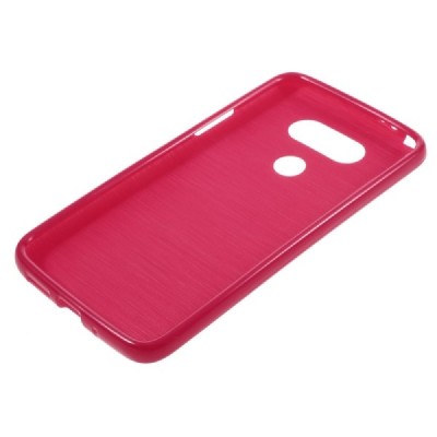 LG G5 (H850) cieta silikona (TPU) sarkans apvalks / vacins.lv