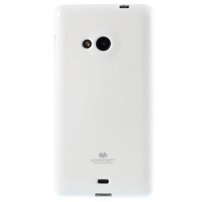 Microsoft Lumia 535 Mercury balts cieta silikona (TPU) apvalks / vacins.lv