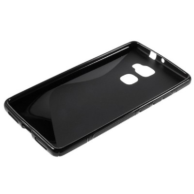 Huawei Mate S cieta silikona (TPU) melns un matēts apvalks / Vacins.lv