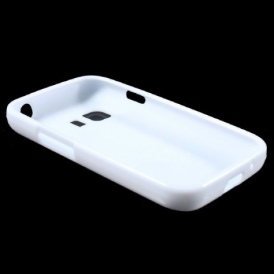 Samsung Galaxy Young 2 (G130) cieta silikona (TPU) balts apvalks / vacins.lv