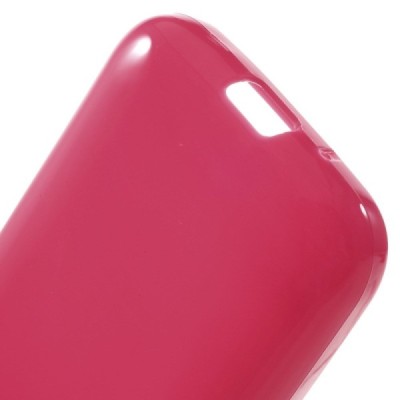 Samsung Galaxy Young 2 (G130) cieta silikona (TPU) tumši rozs apvalks / vacins.lv