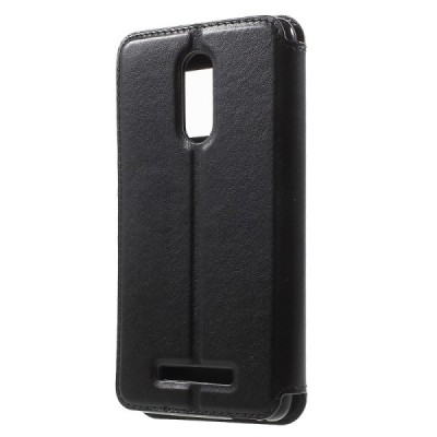 Roar Noble atverčiamas Xiaomi Redmi Note 3, Redmi Note 3 Pro juodas odinis dėklas / Priedai.lt