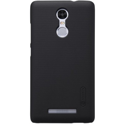Xiaomi Redmi Note 3 Nillkin Frosted Shield melns plastmasas apvalks + ekrāna aizsargplēve / Vacins.lv