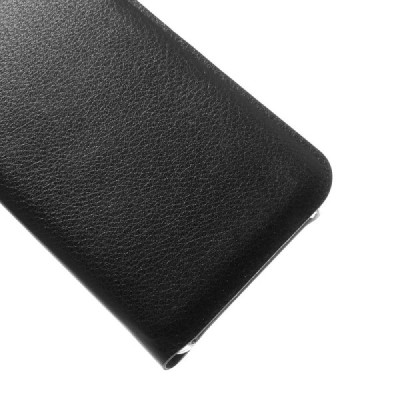 Samsung Galaxy A3 (2016) A310 juodas odinis atverčiamas Smart Wallet dėklas - piniginė / Priedai.lt