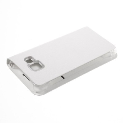 Samsung Galaxy A3 (2016) A310 baltas odinis atverčiamas Smart Wallet dėklas - piniginė / Priedai.lt
