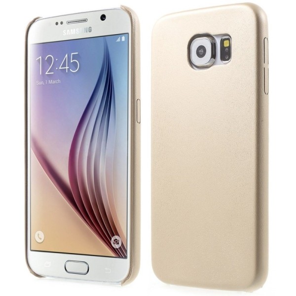 Slim Leather dėklas - smėlio spalvos (Galaxy S6)