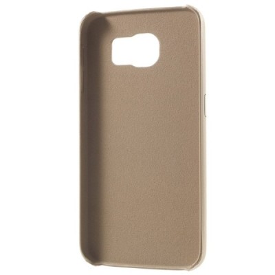 Slim Leather Samsung Galaxy S6 G920F smėlio spalvos odinis dėklas - nugarėlė / Priedai.lt