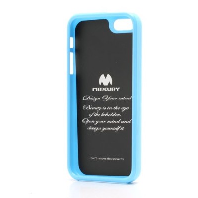 „Mercury“ Color kieto silikono (TPU) šviesiai mėlynas Apple iPhone SE (5, 5s) dėklas (dėkliukas) / Priedai.lt