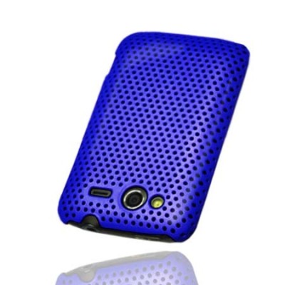 HTC Wildfire S tīkliņa formas zils apvalks / Vacins.lv