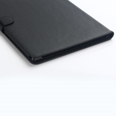 Sony Xperia Tablet Z4 „Retro“ atverčiamas juodas odinis dėklas - knygutė / Priedai.lt
