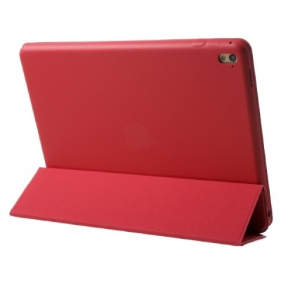 Apple iPad Pro 9.7 atverčiamas raudonas odinis dėklas - knygutė / Priedai.lt