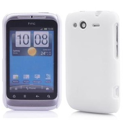 HTC Wildfire S plastmasas balts futrālis / Vacins.lv