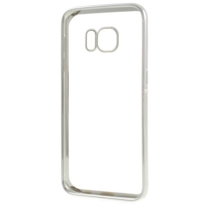 Samsung Galaxy S7 (G930) Cieta silikona (TPU) dzidrs apvalks - sudrabs / vacins.lv