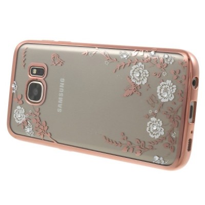 Samsung Galaxy S7 (G930) „Nature“ cieta silikona (TPU) dzidrs apvalks - rozs / vacins.lv