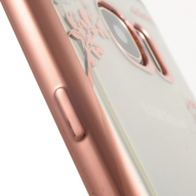 Samsung Galaxy S7 (G930) „Nature“ cieta silikona (TPU) dzidrs apvalks - rozs / vacins.lv