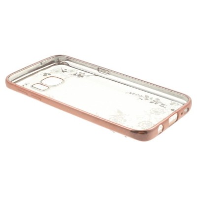Samsung Galaxy S7 (G930) „Nature“ cieta silikona (TPU) dzidrs apvalks - rozs / vacins.lv