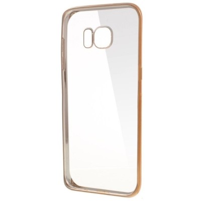 Samsung Galaxy S7 edge (G935) Cieta silikona (TPU) dzidrs apvalks - zelta / vacins.lv