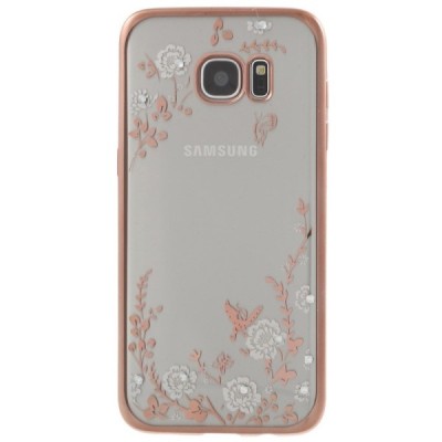 Samsung Galaxy S7 edge (G935) „Nature“ cieta silikona (TPU) dzidrs apvalks - rozs / vacins.lv