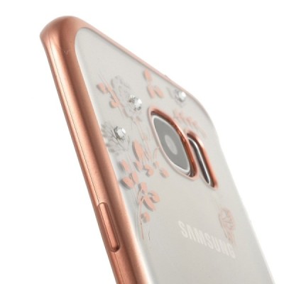 Samsung Galaxy S7 edge (G935) „Nature“ cieta silikona (TPU) dzidrs apvalks - rozs / vacins.lv