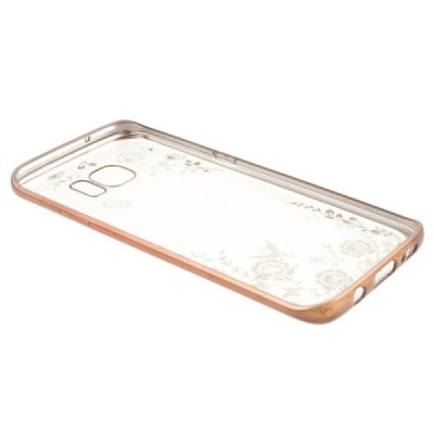 Samsung Galaxy S7 edge (G935) „Nature“ cieta silikona (TPU) dzidrs apvalks - rozs / vacins.lv