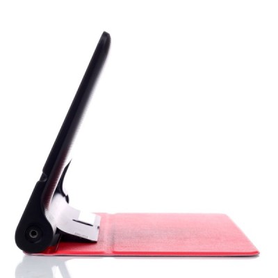 Lenovo Yoga Tab 3 8-50 atverčiamas raudonas odinis dėklas (sulankstomas) / Priedai.lt