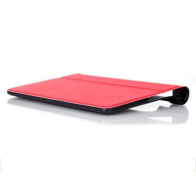 Lenovo Yoga Tab 3 8-50 atverčiamas raudonas odinis dėklas (sulankstomas) / Priedai.lt