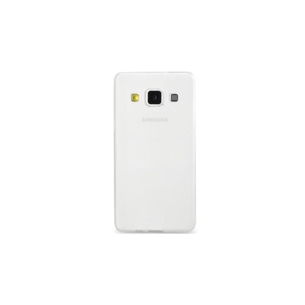 Kieto silikono (TPU) dėklas - skaidrus, matinis (Galaxy A5 2015)