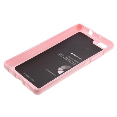 Huawei P8 Lite Mercury gaiši rozs cieta silikona (TPU) futrālis / Vacins.lv