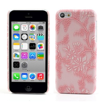 Rozs „Ziedi“ plastmasas Apple iPhone 5C apvalks / vacins.lv