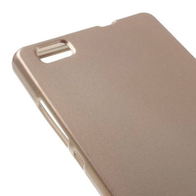 Huawei P8 Lite Mercury zelta cieta silikona (TPU) futrālis / Vacins.lv