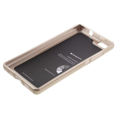 Huawei P8 Lite Mercury zelta cieta silikona (TPU) futrālis / Vacins.lv