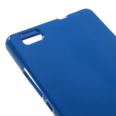 Huawei P8 Lite Mercury tumši zils cieta silikona (TPU) futrālis / Vacins.lv